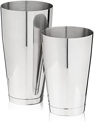 Bartender Kit for Mixed Drinks and Cold Brew Cocktails, Includes Boston Cocktail Shakers, Mixing Glass, Jigger, Muddler, Strainer, Bar Spoon for Home Bar, Gifts for Men, Bartender Gifts, 7-Piece
