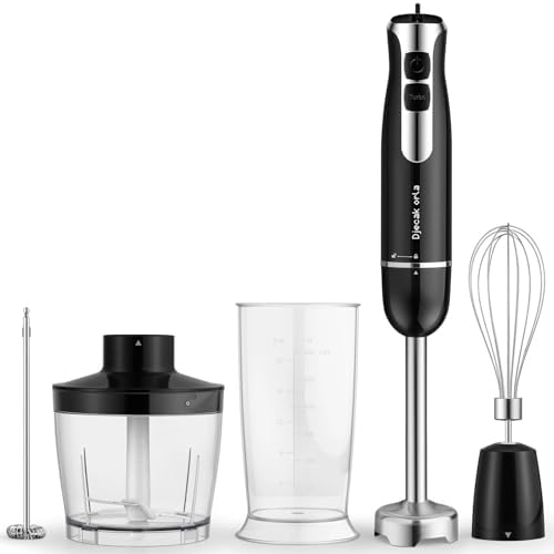 1100W 5-in-1 Immersion Handheld Blender Black by Djecakorla