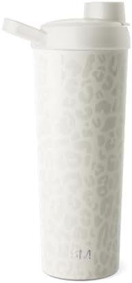 Simple Modern Protein Shaker Bottle, Stainless Steel | 24oz, Leopard