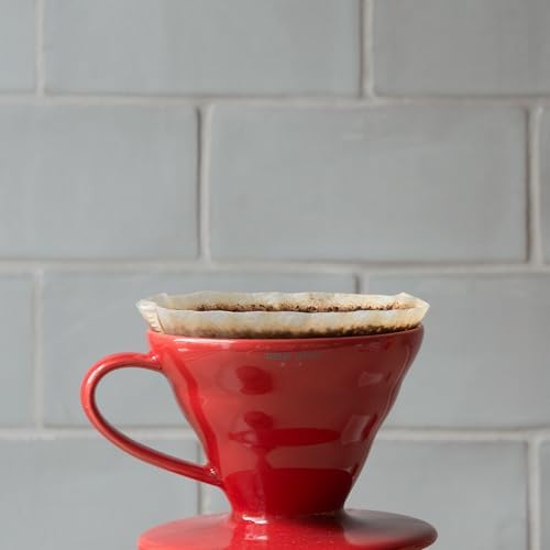 V60 Ceramic Coffee Dripper Pour Over Cone Coffee Maker Size 01, White