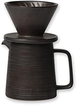 Stoneware Pour Over Coffee Set with Dripper & 16 fl oz Carafe