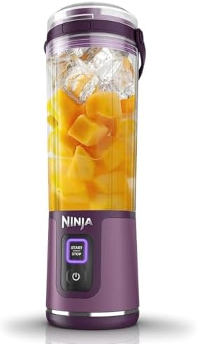 Ninja BC151PR Blast Portable Blender, Cordless, 18oz. Vessel, Personal Blender for Shakes & Smoothies, BPA Free, Leakproof Lid & Sip Spout (Renewed) by Amazon+Renewed