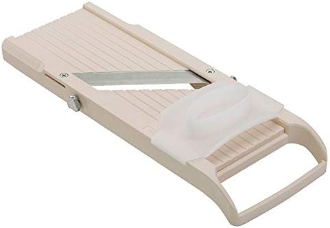 Benriner Super Standard Madoline Slicer, with with 4 Japanese Stainless Steel Blades, Almond by Benriner