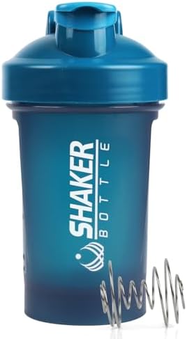 400ml Protein Shaker Bottle,Gym Small Shakes Cup with Mixing Ball by XTKS