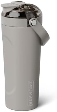 BrüMate MultiShaker Blender Shaker Bottle | 100% Leakproof Insulated Stainless Steel | Pre Workout and Protein Shaker Bottle for the Gym | 25oz (Mocha) by Br%C3%BCMate