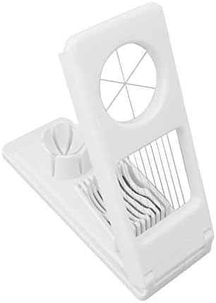Egg Slicer Cutter, 2 in 1 Small Fruit Banana Slicer Strawberry Egg Cutter Home Kitchen Bar Tool Upgraded Egg Slicer Heavy Duty Aluminium Slicer Egg Slicer for Hard Boiled by Zerodis