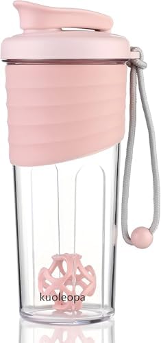 Shaker Bottle for Protein Mixes 24 oz Pink by kuoleopa