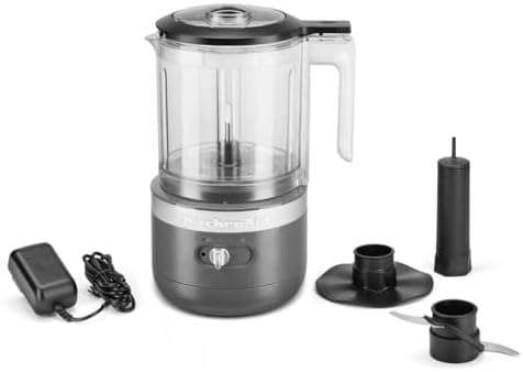 KitchenAid 5 Cup Food Chopper Cordless KFCB519DG, Charcoal Grey - Image 3