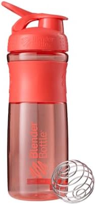 BlenderBottle SportMixer Tritan Grip Shaker Bottle, Coral/Coral, 28-Ounce by BlenderBottle