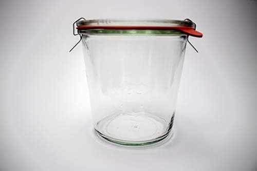 Canning Jars 742 Mold Jars made of Transparent Glass - Eco-Friendly Canning Jar - Storage for Food, Yogurt with Air Tight Seal and Lid - 1/2 Liter Tall Jar Set - (2 Jars)