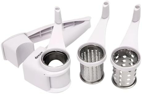 Rotary Cheese Grater Set, White