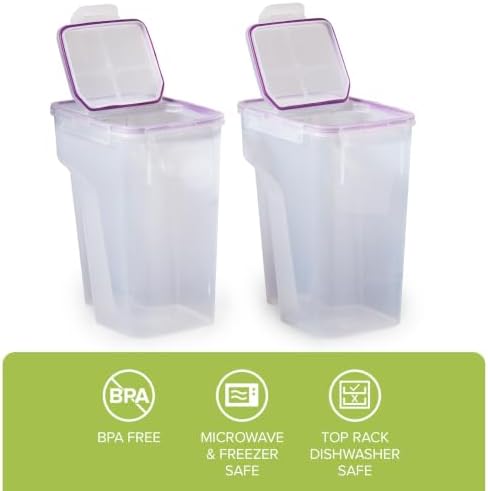Airtight 2-Pack (22.8 Cup) Cereal Dispenser Storage Containers