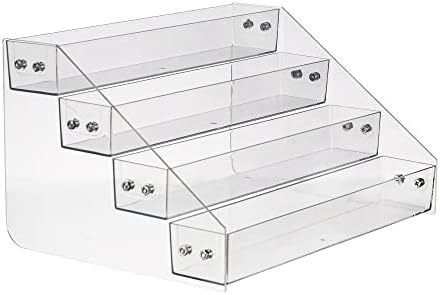 Acrylic Spice Rack, Tiered Spice Rack Shelf Seasoning Organizer