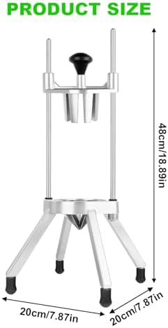 Commercial Lemon Cutter 8-Section with V-Shaped 420 Stainless Steel Blades Stainless Steel Blade Fruit Lemon Slicer Wedges Cutter for Fruits and Vegetables for Home&Commercial Use - Image 6