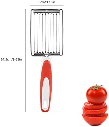 ASHATA Lunch Meat Slicer, Stainless Cutter with Handle for Cheese Potato Egg Ham Fruit Tomato, Quality Stainless Steel 10 Wires for 11, Stainless Steel Fruit Vegetable Slicer - Image 6