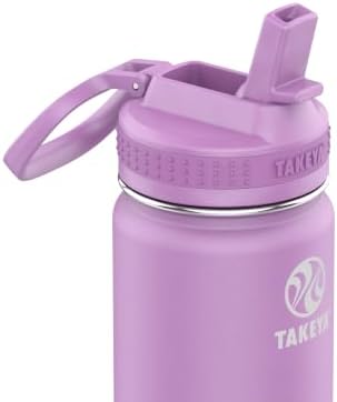 24 oz Actives Stainless Steel Water Bottle with Straw Lid – Leakproof, Double-Wall Insulated, Keeps Drinks Cold 24 hrs/Hot 12 hrs, BPA-Free, Powder-Coated, Gym & Travel, Lilac