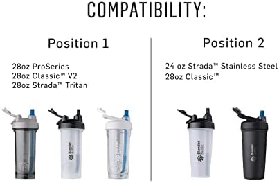 BlenderBottle Stay-In-Bottle Reusable Silicone Straws for BlenderBottle Shaker Bottles, Black and Blue (2 Pack) - Image 5