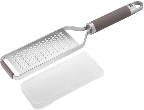 ZWILLING Pro Fine Grating Cheese Grater Grater Lemon Ginger Garlic - 18/10 Stainless Steel - Gray