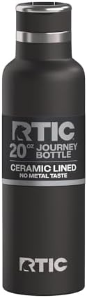 20oz Journey Water Bottle, Ceramic Lined, Black