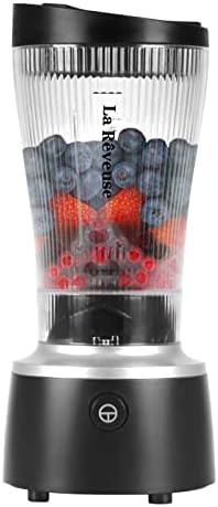 Single Serving Blender, Portable 15oz Cup, 250W, Black, LARB2202