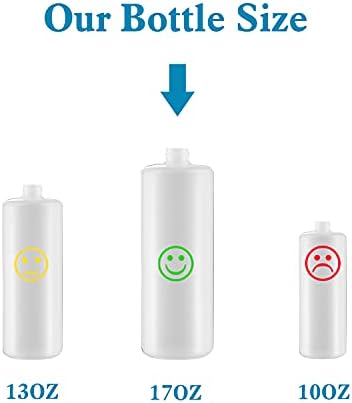 Built in Soap Dispenser for Kitchen Sink, Brushed Nickel Stainless Steel Countertop Pump Head (Plastic Built-in), Dish Soap Hand Lotion Dispenser with Refillable 17OZ Bottle