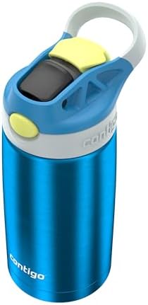 Autospout Water Bottle with Straw, Blue Poppy/Glacier, 13oz