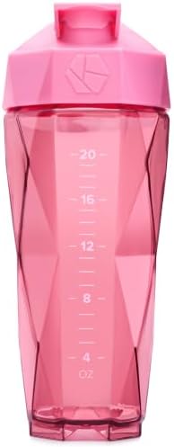 Keelo 28 oz Protein Shaker Bottle, 100% Leakproof Shaker Cup, Pink - Image 2