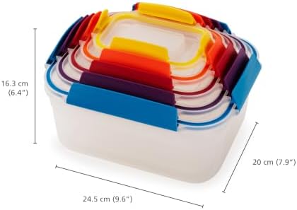 Joseph Joseph Nest Lock Airtight Leakproof Food Containers, 10-Piece Set