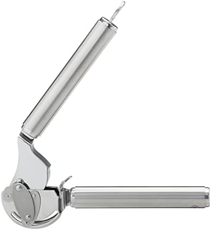 12895 Stainless Steel Garlic & Ginger Press with Scraper for Effortless Mincing with Easy Cleanup, 13-inch
