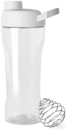 Simple Modern Rally Plastic Protein Shaker Bottle with Ball | 24oz Leakproof Cup for Protein Shakes, Mixes, Electrolytes, Pre Workout | Winter White Mix by Unknown