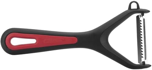 Germany Stainless Steel Julienne Vegetable Peeler (Red/Black)