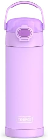 FUNTAINER Water Bottle with Spout, 16oz, Neon Purple