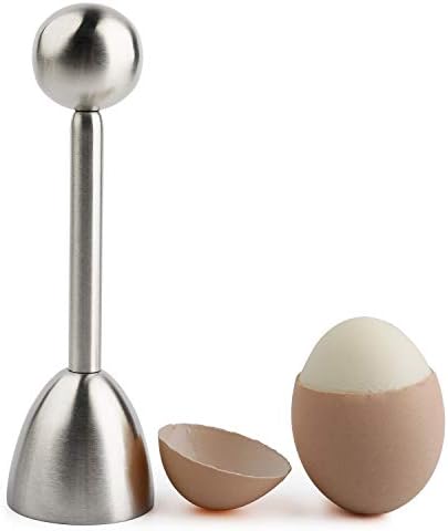Egg Cracker Topper Cutter for Soft Boiled Eggs Stainless Steel Shell Remover Separator Kitchen Tool by forkmannie