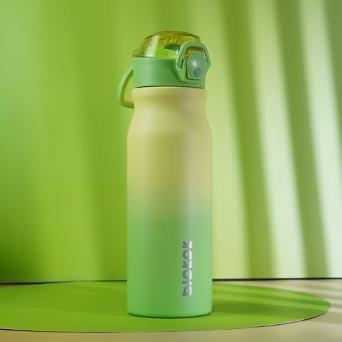 BJPKPK 25 oz Insulated Water Bottle, Straw, Handle, Stainless Steel Flask - Image 5