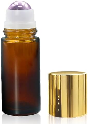 1.7oz Refillable Amethyst Roller Bottles for Oils by Unknown