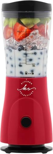 Kitchen Selectives 14-Ounce Mini Blender, Color Series, Red - Image 3