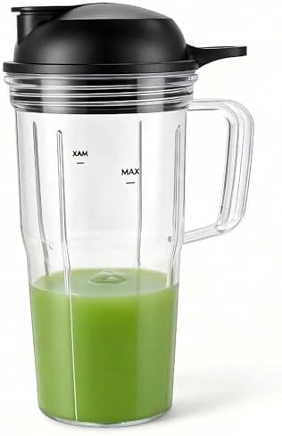 Replacement Blender Combo Easy Twist Extractor Blade with Juicer personal jar 24oz handle cup and to go lid,Compatible with nutribullet Full-Size Blender Combo 1200W:NBF50500/NBF50500IN - Image 6