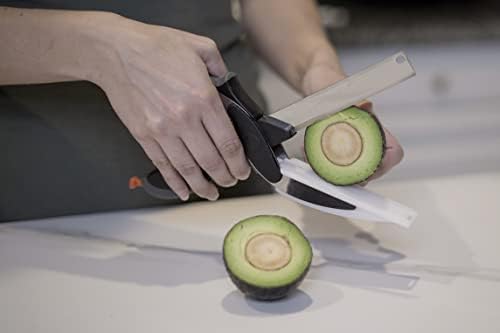 Clever Cutter 2 in 1 Kitchen Scissors and Cutting Board for Food Chopping