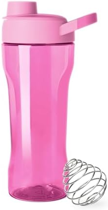 Simple Modern Rally Plastic Protein Shaker Bottle with Ball | 24oz Leakproof Cup for Protein Shakes, Mixes, Electrolytes, Pre Workout | Dragon Fruit Mix by Unknown