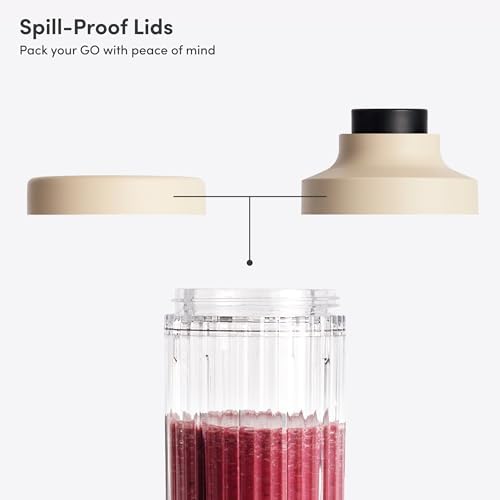 Beast GO Cordless, Premium Portable Blender for Shakes & Smoothies, 22oz Blending Vessel, Blends Ice & Frozen Fruit, Rechargeable USB-C Battery, Drinking Lid and Straw System (Sand) - Image 2