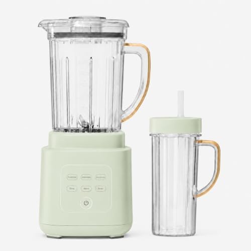 Power Exact Countertop Blender System, 700W Motor, 50oz Tritan Jar, 20oz To-Go Cup, 4 Presets, 3 Speeds PrecisionSense Technology (Green) by Unknown