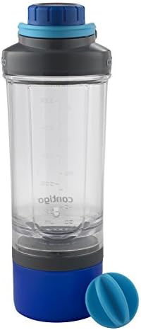 Contigo Shake & Go Fit Shaker Bottle with Storage Container, 22 oz, Carolina Blue by Contigo