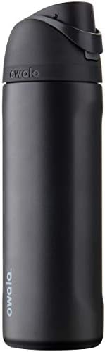 Owala FreeSip Stainless Steel Water Bottle 24 oz Very, Very Dark