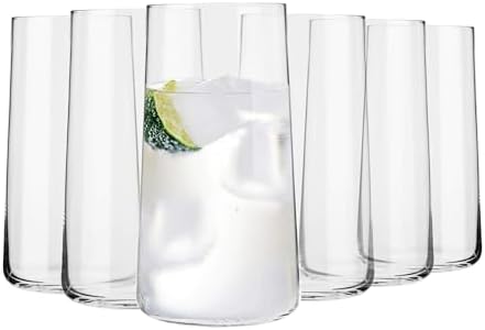 Water Glasses Set of 6, 18.6 oz, Avant-Garde Collection