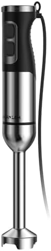 1000W Powerful Immersion Blender Handheld, 2026 New Update Hand Blender with 25-Speed and Heavy-Duty Copper Motor (Silver) by SHEANLAH