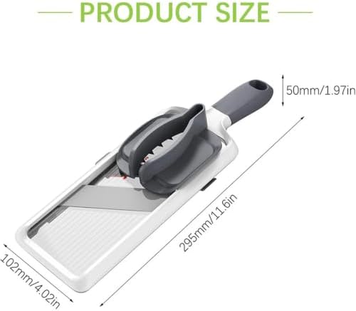 Multi Handheld Mandoline Slicer with Adjustable Stainless Steel Blade. - Image 4