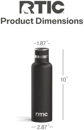 20oz Journey Water Bottle, Ceramic Lined, Black