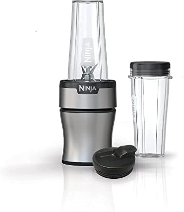 Ninja BN300 Nutri-Blender 900-Peak-Watt Personal Blender, 2 Dishwasher-Safe To-Go Cups (Renewed) by Amazon+Renewed