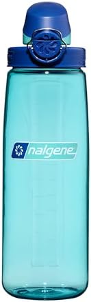 Nalgene 24 oz On The Fly Lock-Top Water Bottle, Blue w/Aqua by Nalgene