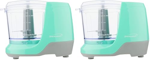 Brentwood MC-109BL Appliances 1.5-Cup Mini Food Chopper (Blue) (Pack of 2) by BrentwoodAppliances